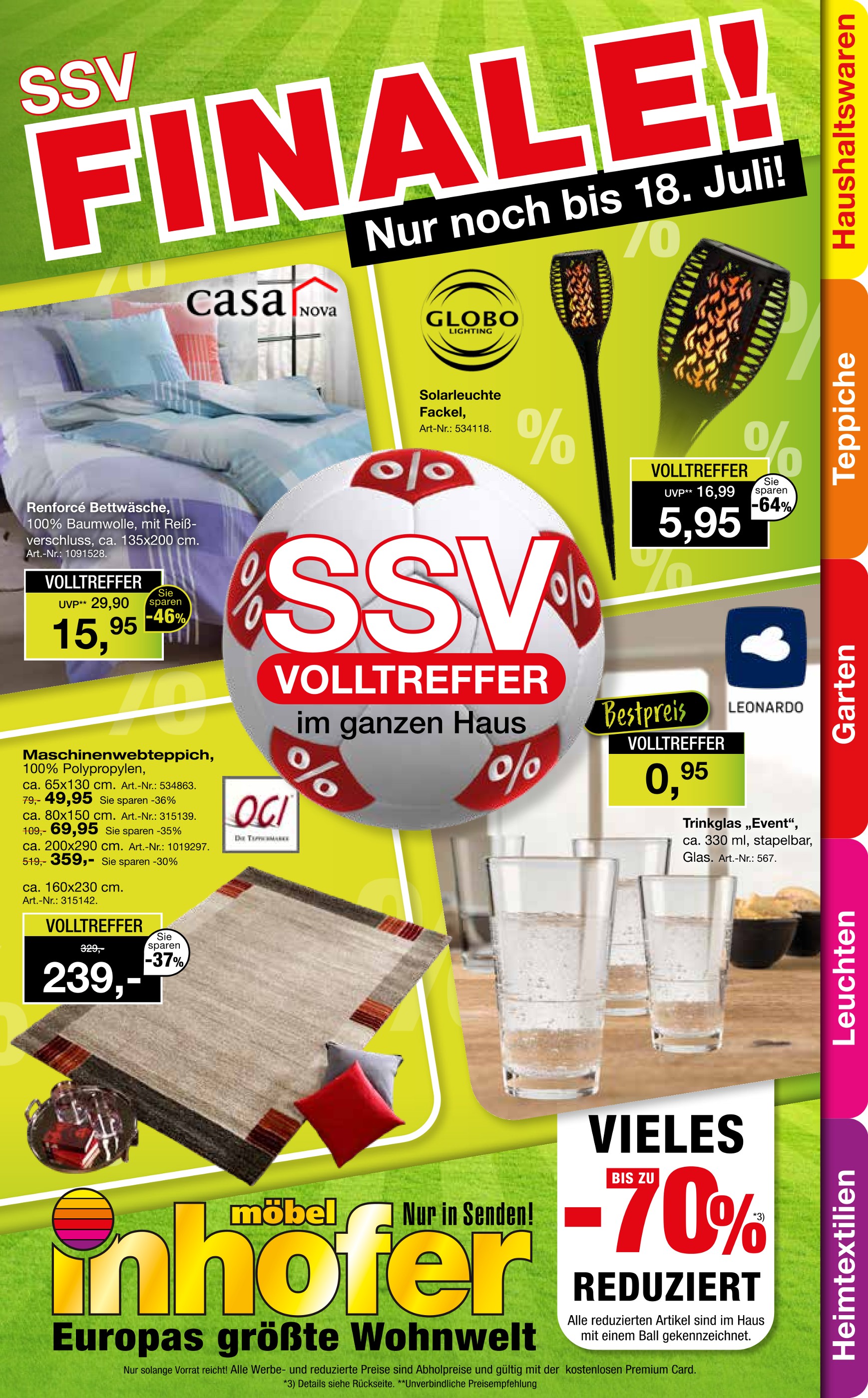 Der aktuelle Möbel Inhofer Prospekt SSV FINALE!